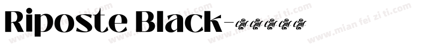 Riposte Black字体转换